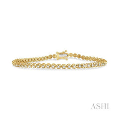 ASHI Illusion Diamond Tennis Bracelet 70251PPFGYG