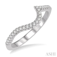 ASHI Curved Diamond Wedding Band 269K8PPFHWG-WB