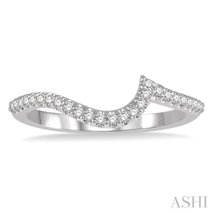 ASHI Curved Diamond Wedding Band 269K8PPFHWG-WB
