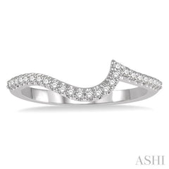 ASHI Curved Diamond Wedding Band 269K8PPFHWG-WB