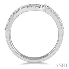 ASHI Curved Diamond Wedding Band 269K8PPFHWG-WB