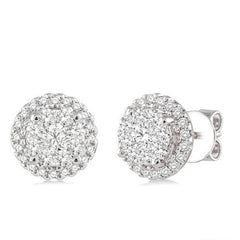 Parkplace Jewelers Round Shape Halo Lovebright Essential Diamond Earrings 94911PPFVERWG