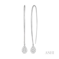 ASHI Pear Shape Lovebright Essential Diamond Earrings 917A3PPFVERWG