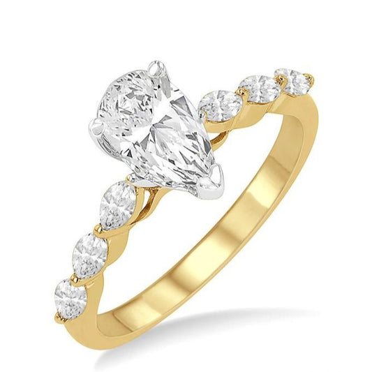 Parkplace Jewelers Pear Shape Semi-Mount Diamond Engagement Ring 202K4PPFVYW-SM-PR