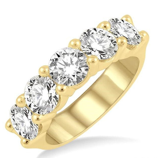 Parkplace Jewelers Round Shape 5 Stone Diamond Wedding Band 33340PPFGYG-3.00