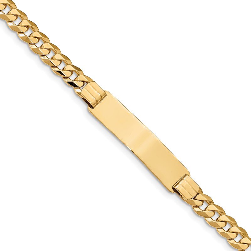 Quality Gold 14k Curb ID Bracelet CUR220ID-8