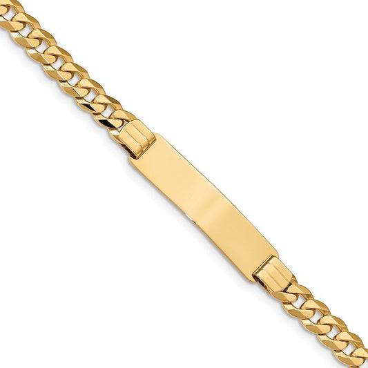 Quality Gold 14k Curb ID Bracelet CUR220ID-8