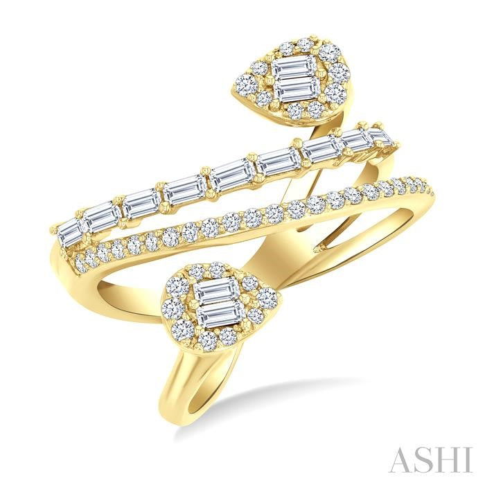 ASHI Pear Shape Fusion Diamond Fashion Ring 290G2PPFHYG