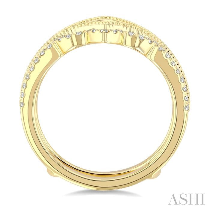 ASHI Chevron Diamond Insert Ring 292N5PPFGYG