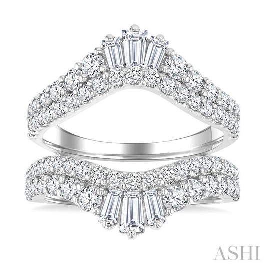 ASHI Baguette Diamond Insert Ring 293L0PPFHWG-2.0
