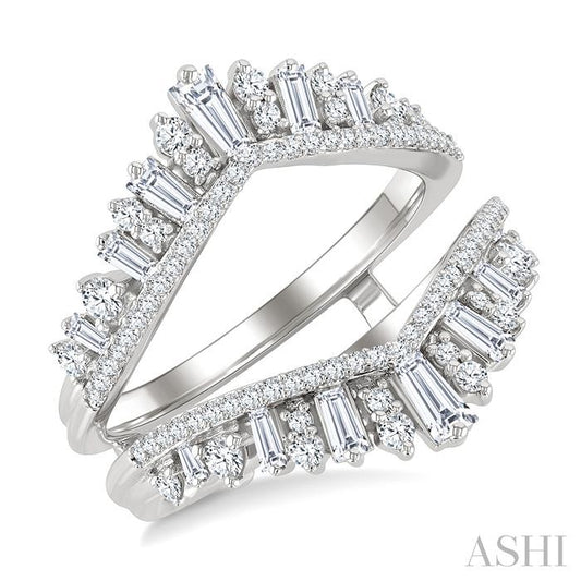 ASHI Baguette Diamond Insert Ring 293N1PPFHWG