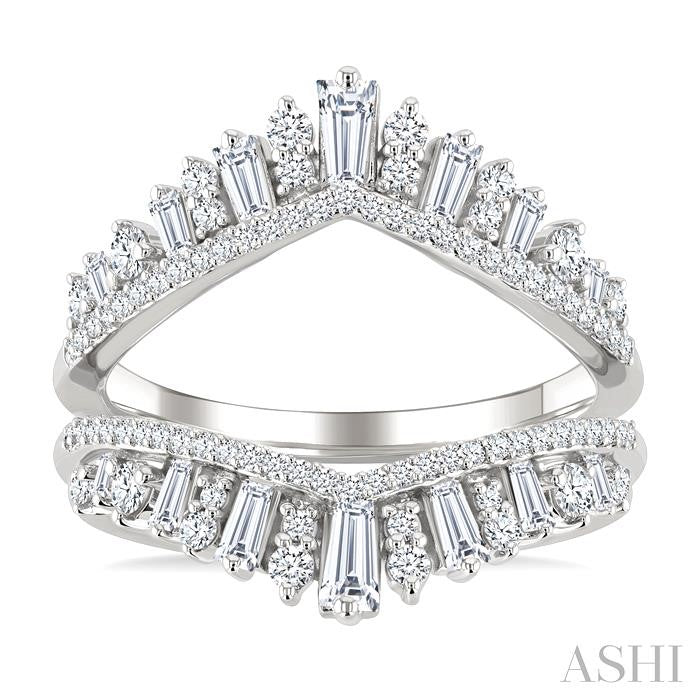 ASHI Baguette Diamond Insert Ring 293N1PPFHWG