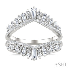 ASHI Baguette Diamond Insert Ring 293N1PPFHWG
