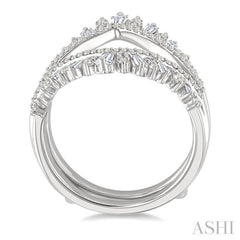 ASHI Baguette Diamond Insert Ring 293N1PPFHWG