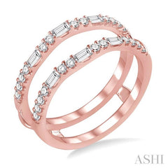ASHI Baguette Diamond Insert Ring 29453PPFHPG