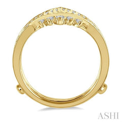 ASHI Chevron Diamond Insert Ring 29593PPFHYG