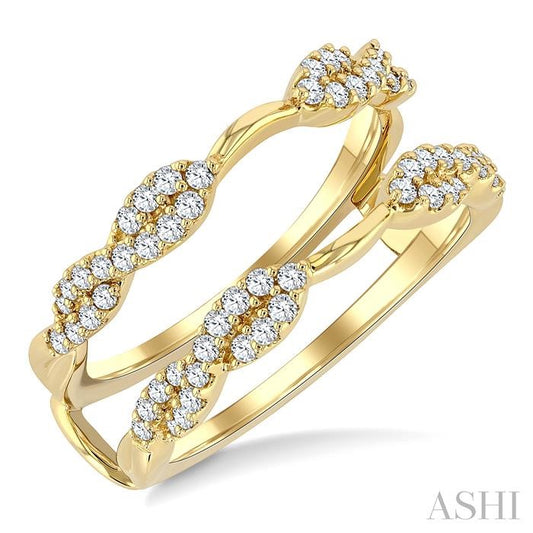ASHI Twisted Diamond Insert Ring 295M4PPFGYG