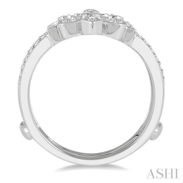 ASHI Fleur De Lis Diamond Insert Ring 29696PPFHWG