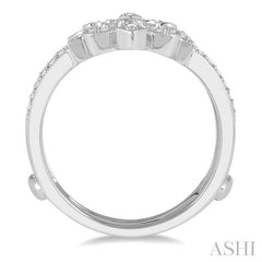 ASHI Fleur De Lis Diamond Insert Ring 29696PPFHWG