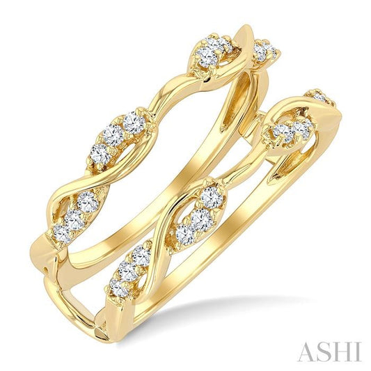ASHI Twisted Diamond Insert Ring 296M6PPFGYG