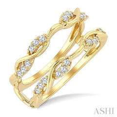 ASHI Twisted Diamond Insert Ring 296M6PPFGYG