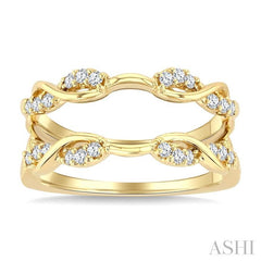 ASHI Twisted Diamond Insert Ring 296M6PPFGYG