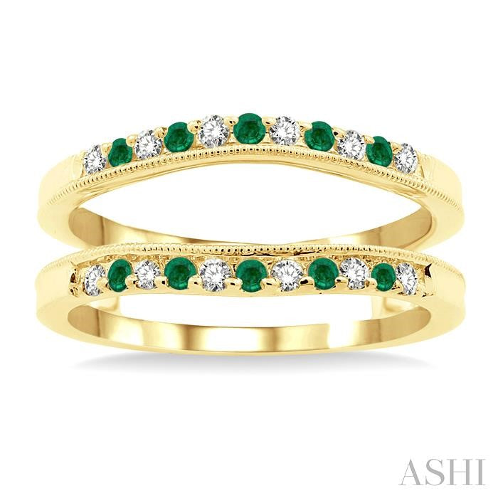 ASHI Gemstone & Diamond Insert Ring 29778PPFGEMYG
