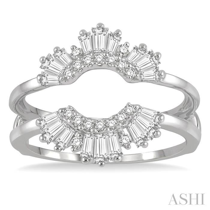ASHI Baguette Diamond Insert Ring 29833PPFHWG