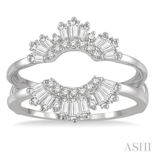 ASHI Baguette Diamond Insert Ring 29833PPFHWG