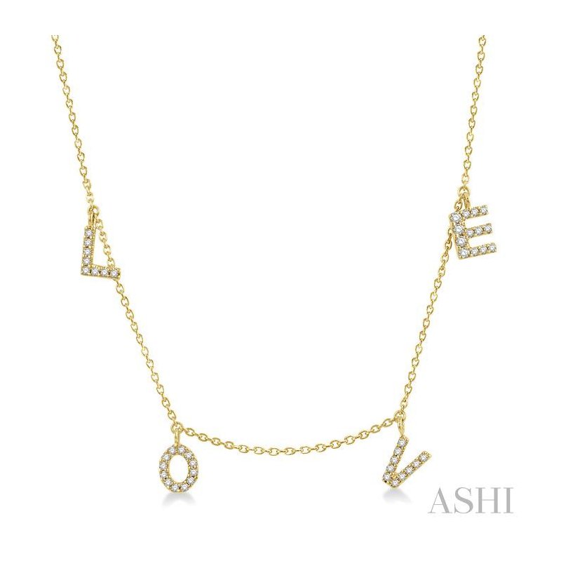 ASHI Love Diamond Station Necklace 994B0PPFGNKYG