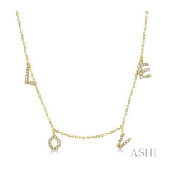 ASHI Love Diamond Station Necklace 994B0PPFGNKYG