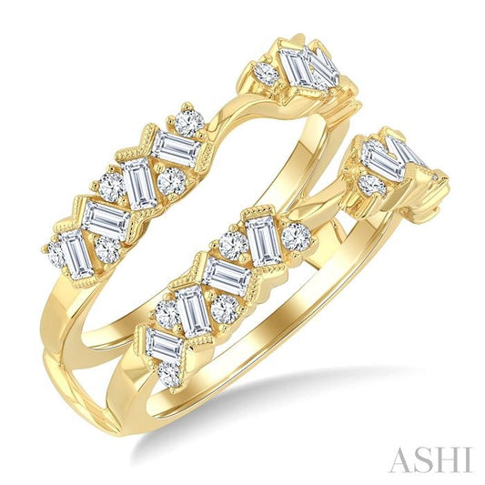 ASHI Zig-Zag Diamond Insert Ring 298M2PPFGYG