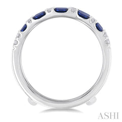 ASHI Alternate Gemstone & Diamond Insert Ring 29957PPFGSPWG