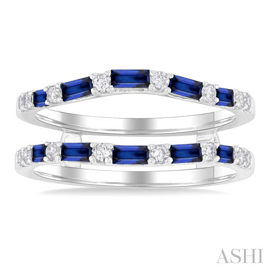 ASHI Alternate Gemstone & Diamond Insert Ring 29957PPFHSPWG