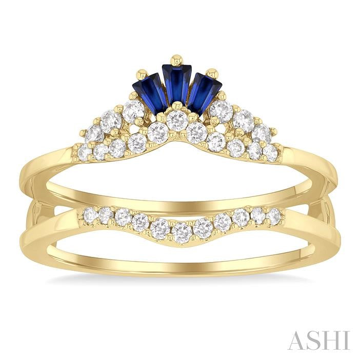 ASHI Gemstone & Diamond Insert Ring 29976PPFGSPYG
