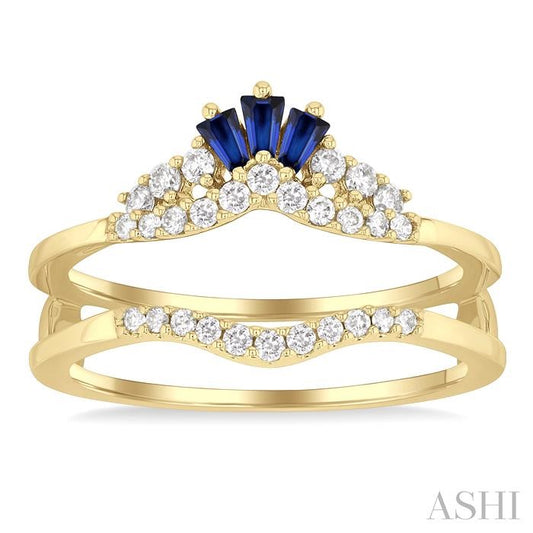 ASHI Gemstone & Diamond Insert Ring 29976PPFGSPYG