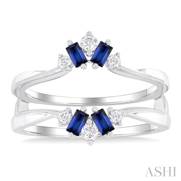ASHI Gemstone & Diamond Insert Ring 29998PPFGSPWG
