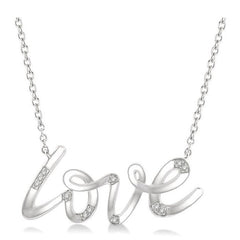 Parkplace Jewelers Silver Love Diamond Fashion Pendant 84119PPSSSLPD