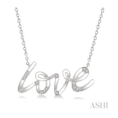 ASHI Silver Love Diamond Fashion Pendant 84119PPSSSLPD