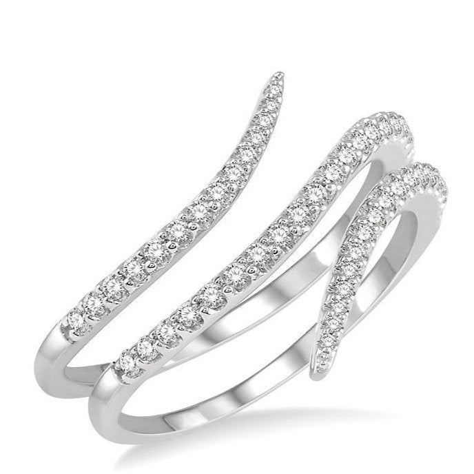 Parkplace Jewelers Spiral Diamond Fashion Open Ring 360A5PPFHWG