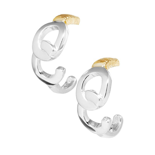 Ocean City Collection Ocean City Hook 1/2 Hoop Earrings OCMECH