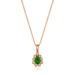 Le Vian 14K Strawberry Gold® Costa Smeralda Emeralds™ 3/8 cts. Pendant TRAT 7