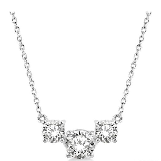 Parkplace Jewelers Round Shape Past Present & Future Diamond Necklace 992HVPPFGNKWG