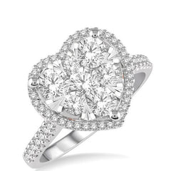Parkplace Jewelers Heart Shape Halo Lovebright Essential Diamond Engagement Ring 136F0PPFVWP-1.05