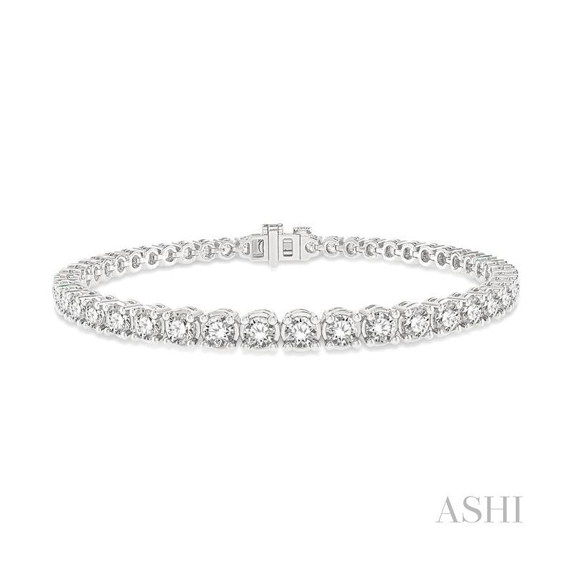 ASHI Diamond Tennis Bracelet 73374PPFGWG
