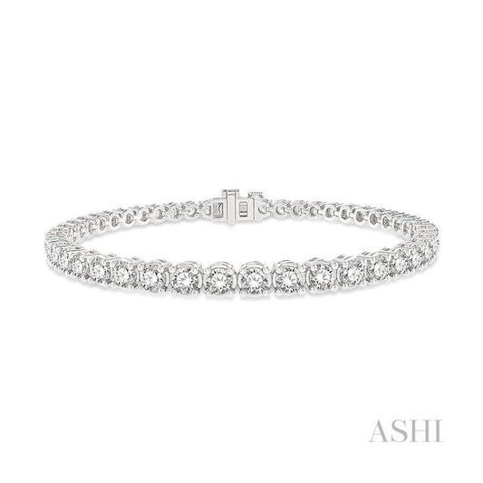 ASHI Diamond Tennis Bracelet 73374PPFGWG