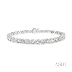 ASHI Diamond Tennis Bracelet 73374PPFGWG