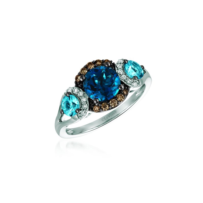 Le Vian 14K Vanilla Gold® Deep Sea Blue Topaz™ 1 1/4 cts. TQWK 14