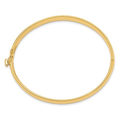 Quality Gold 14k 6.4mm Polished Solid Hinged Bangle XB253