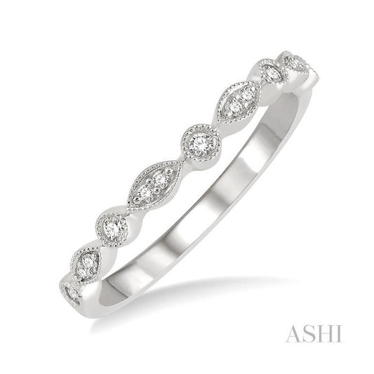ASHI Diamond Wedding Band 266F8PPFVWG-WB